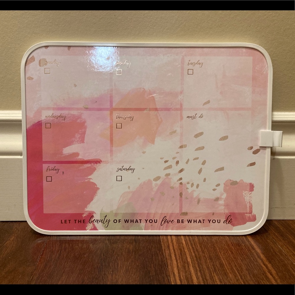 NWOT Pink Indigo Whiteboard